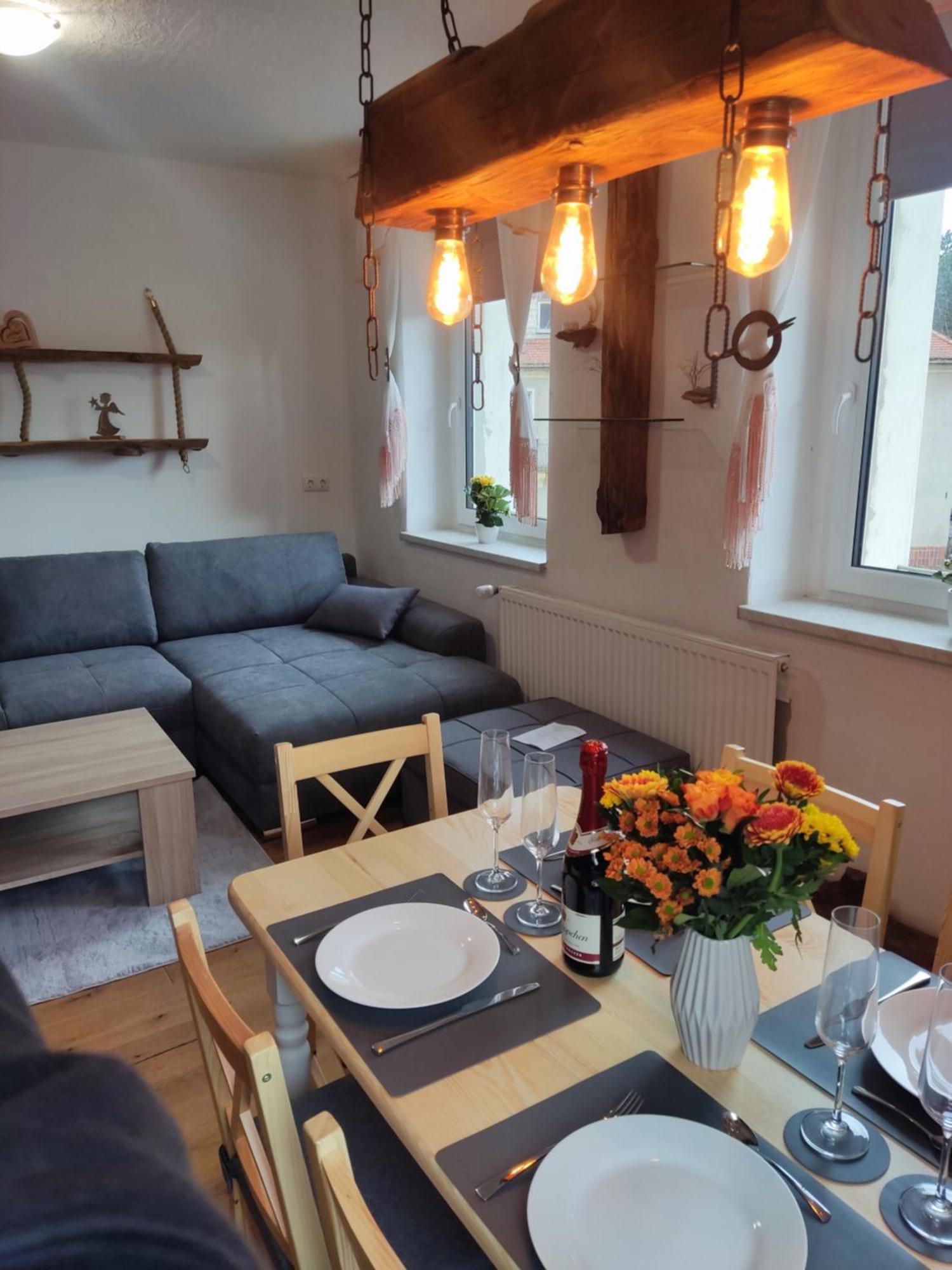 Ferienwohnung 3 Am Hofladen Hellendorf Bad Gottleuba-Berggiesshuebel Bagian luar foto